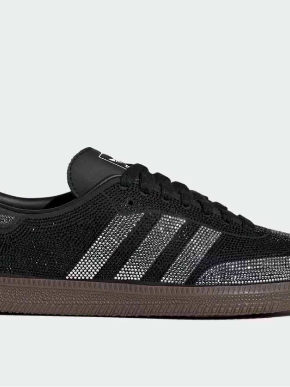 adidas Black Crystal-Trim Low-Top Sneakers